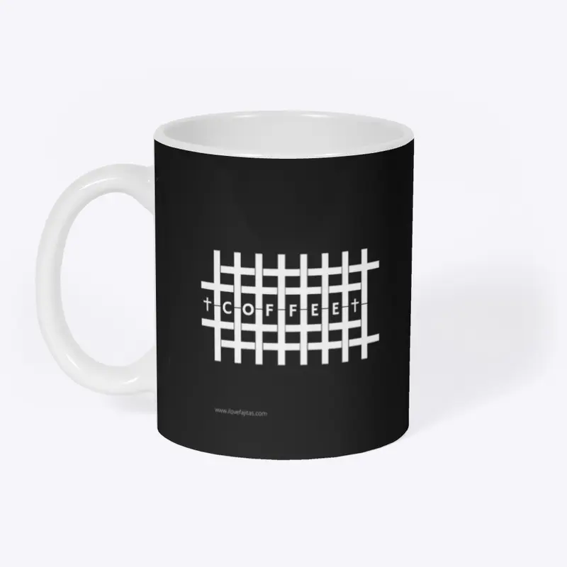 Crucifix cross design mug